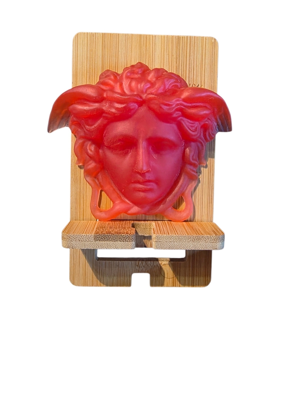Versace Inspired Red Medusa In Resin - Art, Home Decor